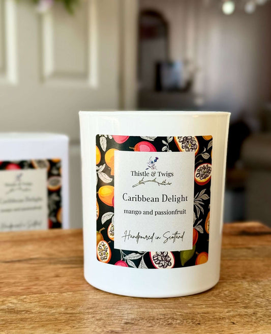 Caribbean Delight Luxury Soy Wax Candle without lid